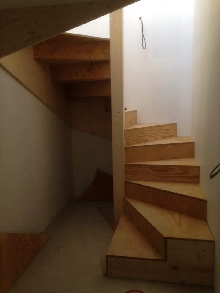 Réalisation d'un escalier en atelier